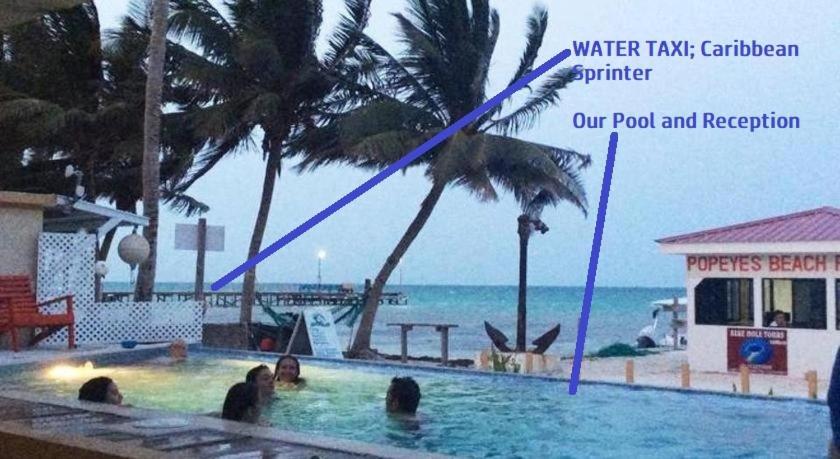 Beach Club Budget Rooms At Popeyes Caye Caulker Ngoại thất bức ảnh